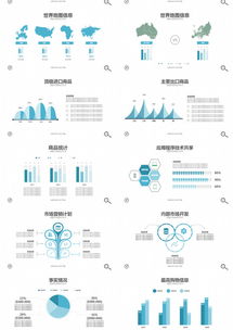 熊貓辦公 創新之藍，簡約不凡——100頁藍色創意PPT模板，驅動您的軟件銷售新里程